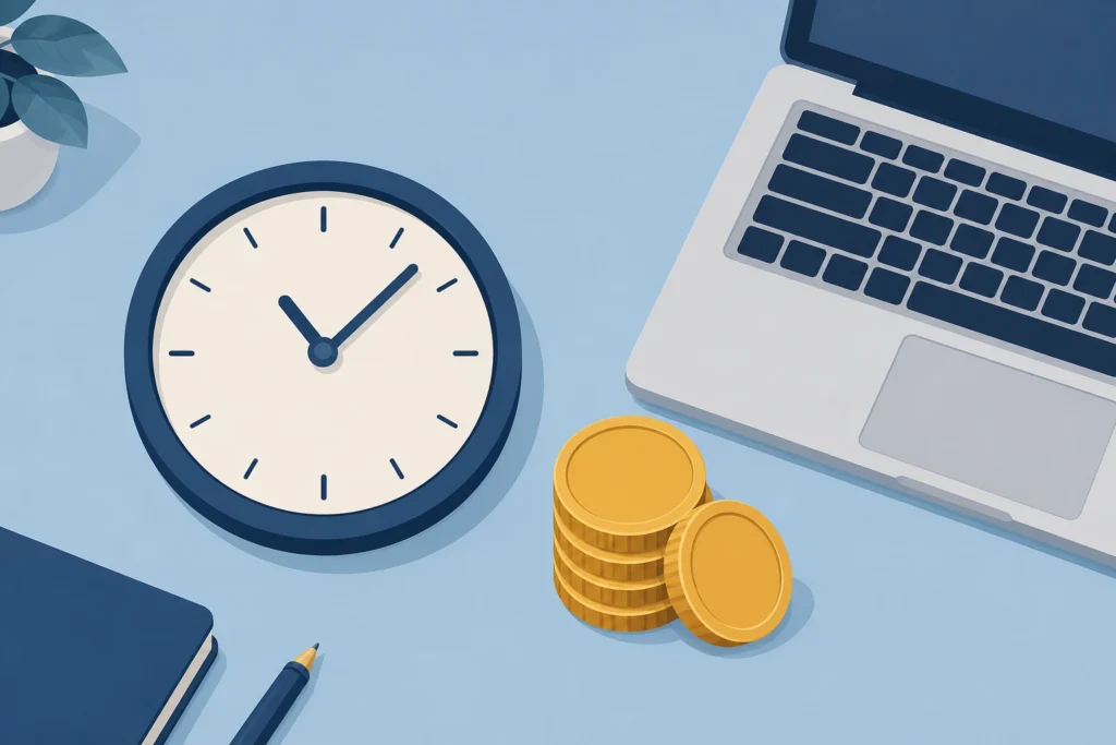Visual comparison of time saved and subscription cost in a Diffit AI review for teachers